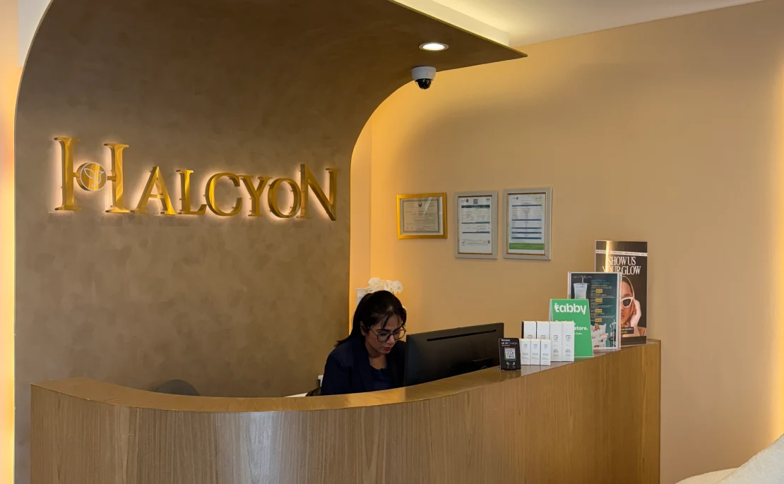 Halcyon Aesthetics clinic receptionist